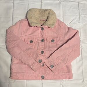 GAP Pink Sherpa-Lined Jean Jacket for Kids